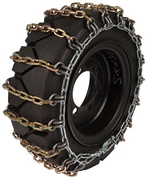 alloy skid steer tire chains|12x16.5 skid steer tire chains.